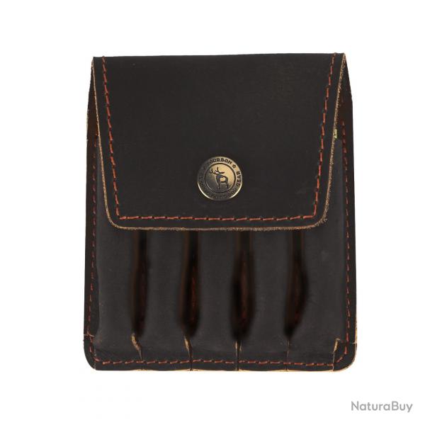 Pochette porte-muntitions en cuir - noir - LIVRAISON GRATUITE