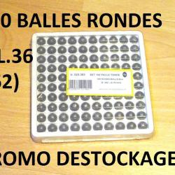 LOT 100 balles rondes PEDERSOLI calibre 36 (362) à 10.00 Euros !!!!! -VENDU PAR JEPERCUTE (SI381)