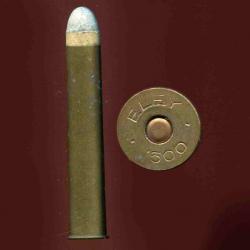 .500 x 3" Express Black Powder - étui 76 mm - marquage : ELEY ° 500 ° - balle plomb à calein papier