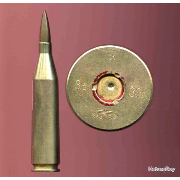 7.92 x 94 Panzerbchse 38/39 - tui laiton 94 mm - marquage de 1939 : P aigleWaA700 39 3c