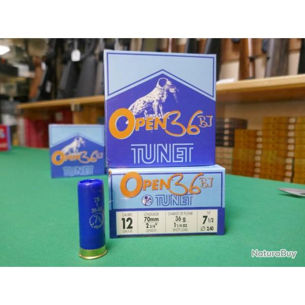 lot de 2x25 cartouches cal 12/70 BJ OPEN 36 en plomb de  7 -1/2