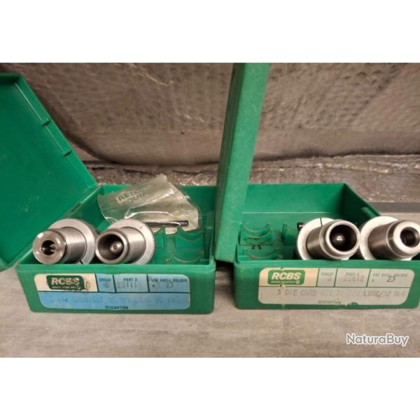 LOT outils RCBS 32 sw long/ 32 mag et 32 sw long wc  avec shell holder n 23