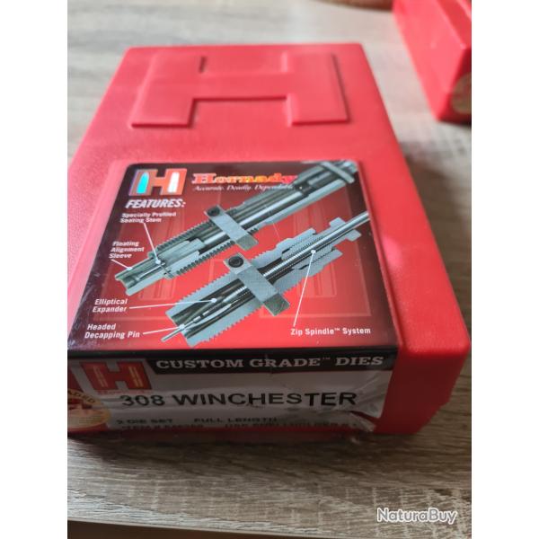 Jeux de deux outils hornady en calibre 308