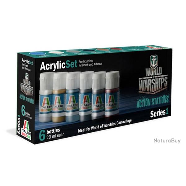 Set de peinture World of warship | Italeri (0000 1322) - Maquette  monter