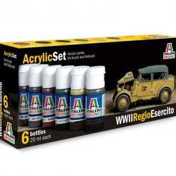 Set de peinture Armée Italienne WWII | Italeri (0000 1328) - Maquette à monter