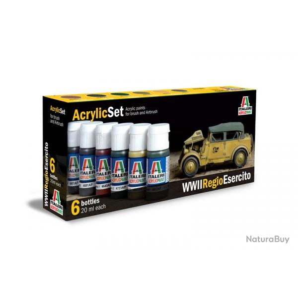Set de peinture Arme Italienne WWII | Italeri (0000 1328) - Maquette  monter