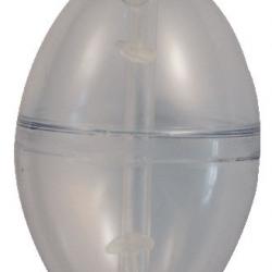 BULDO OVALE REGLABLE TRANSPARENT 8GR 23MM PAR 1