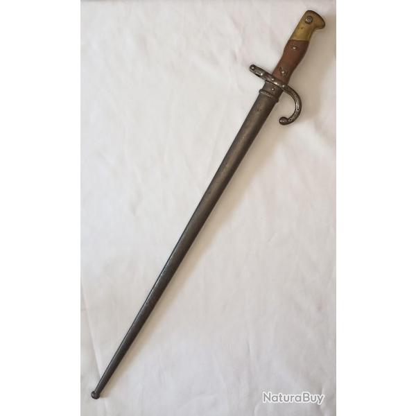 Baonnette modle 1874 fusil gras date 1876