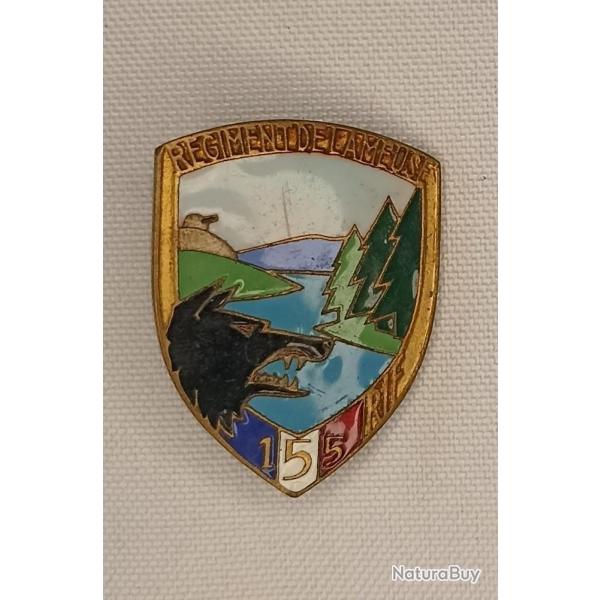 Insigne 155me Rgiment d'infanterie de Forteresse France 1940 WWII