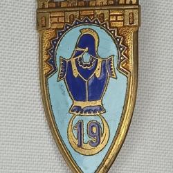 Insigne 19ème Régiment du Génie période Indochine