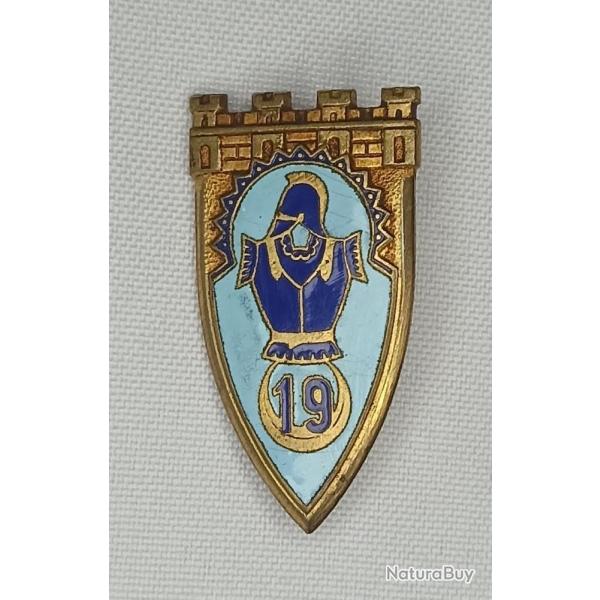 Insigne 19me Rgiment du Gnie priode Indochine