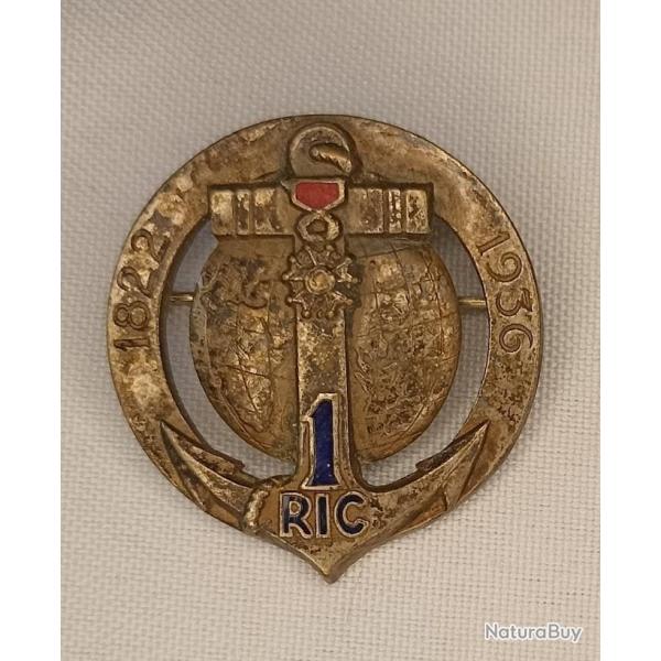 Insigne du 1er Rgiment d'Infanterie Colonial 1939/40 WW2