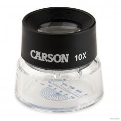CARSON LumiLoupe avec réticule Snap-On, 10x