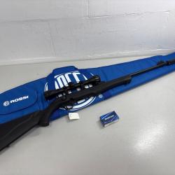 NEUF !!! PACK ROSSI 8122 CALIBRE 22LR AVEC LUNETTE / SILENCIEUX ET FOURREAU / 50 CARTOUCHES