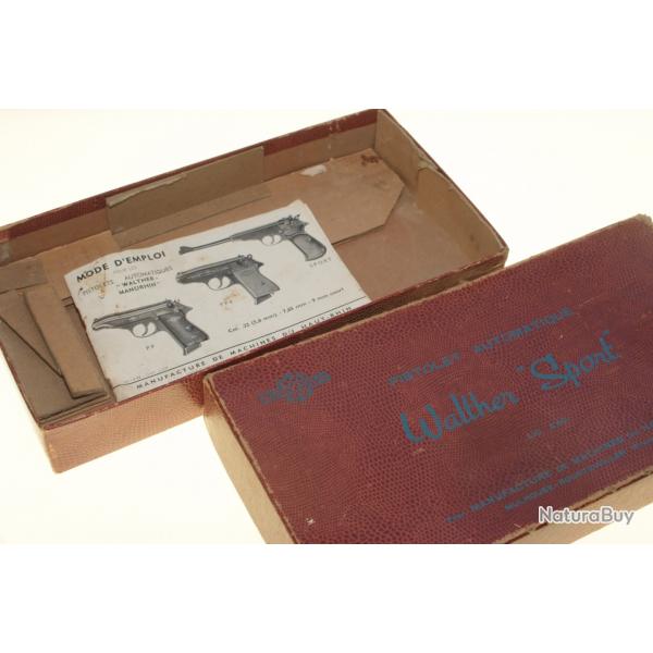 Boite et manuel walther Manurhin 22 lr, 7x65 , 32