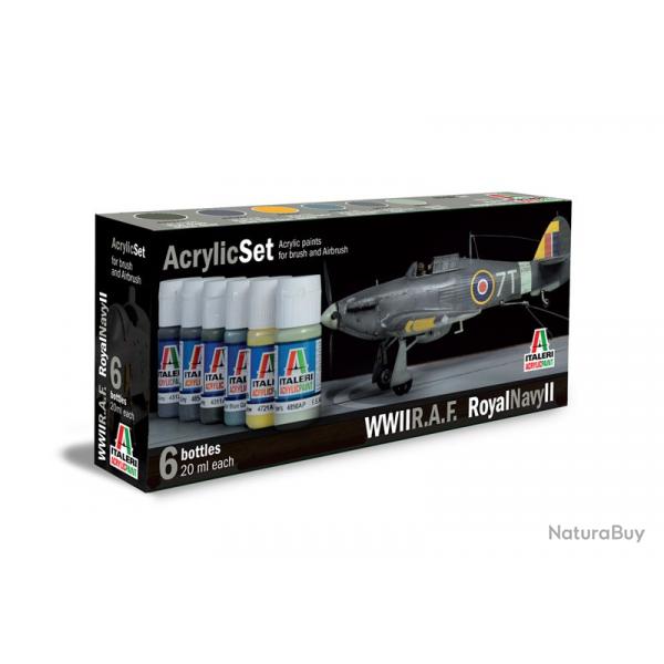 Set de peinture Avion RAF WWII | Italeri (0000 1326) - Maquette  monter