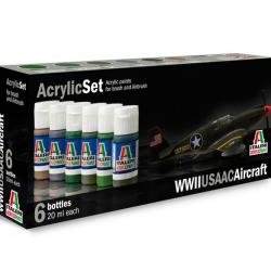Set de peinture Avions USAAC WWII | Italeri (0000 1331) - Maquette à monter