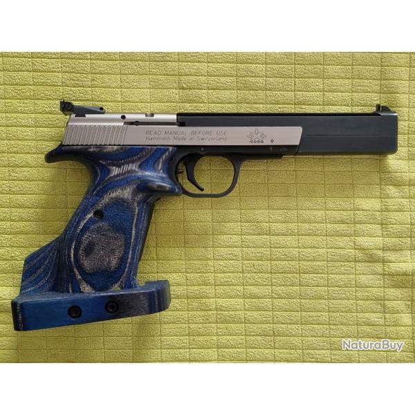 Pistolet de Match Hammerli X-esse Sport (version Suisse) avec deux jeux de crosses