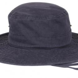 Bob Safari Bleu Ficelle Homme Femme - Chapeau Bob Large Coton Denim Taille unique Bleu