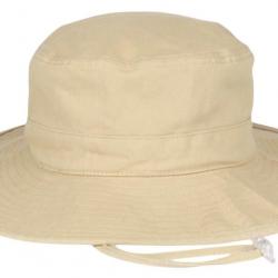 Bob Safari Beige Ficelle Homme Femme - Chapeau Bob Large Coton Denim Taille unique Beige