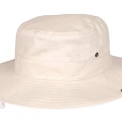 Grand Bob Safari Beige Large Homme Femme - Chapeau Bob Ficelle en Coton Taille unique Beige