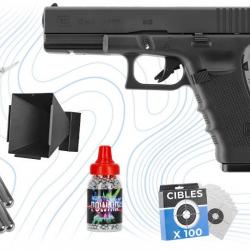 Pack Argent Pistolet Glock 17 Gen 4 BBs 4.5 mm Umarex