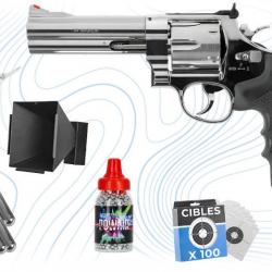 Pack Argent Revolver 629 5" CO2 Calibre 4,5mm Smith & Wesson