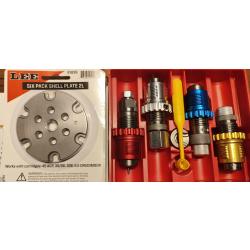Jeu 4 outils LEE Breech lock 45 ACP + Plateau pour six pack Pro 6000