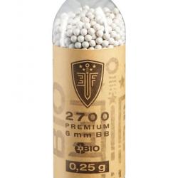 Billes Airsoft BIO 0.25gr Blanche- PLA25 - Elite Force - bouteille 2700