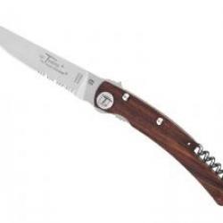 Couteaux Le Thiers DESIGN DOZORME 2 pièces lame semi-dentée acier X50CrMoV15 manche vallernia