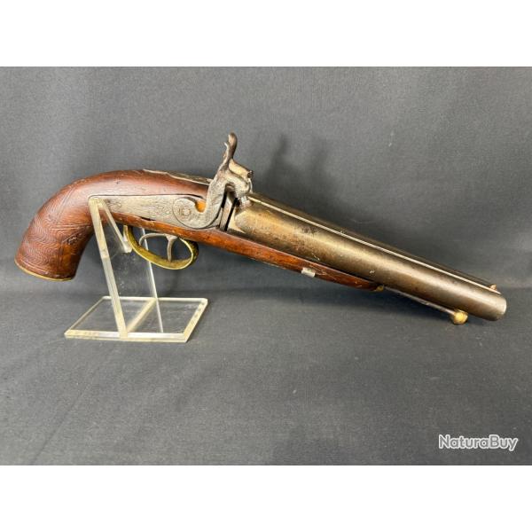 PISTOLET DE CHASSE  PERCUSSION CALIBRE 16