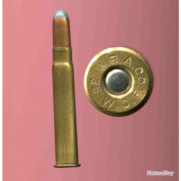 .35 WCF Winchester - ancien marquage : W.R.A.Co. 35 W.C.F. - balle cuivre pointe plomb