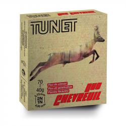 Cartouches Tunet Duo Chevreuil 40g BJ Plombs 1+2 - Cal.12 x1 boite