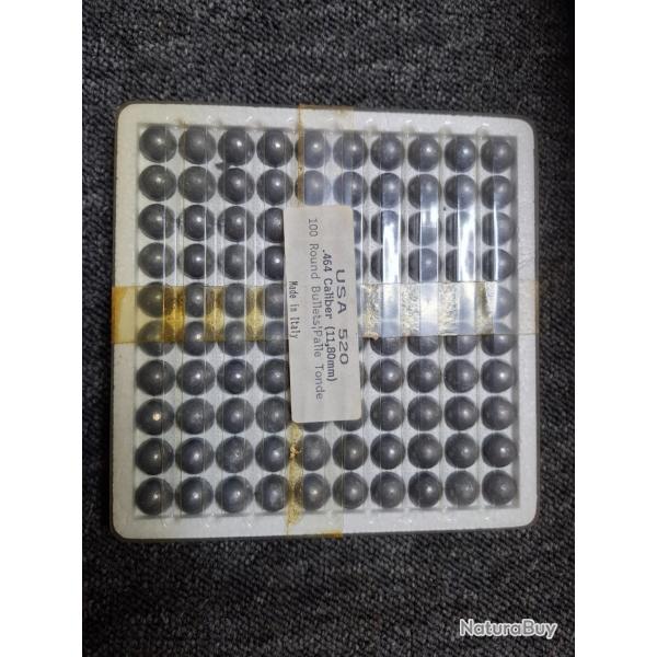 Balles rondes (100) - USA 520- 464 (11,80mm)