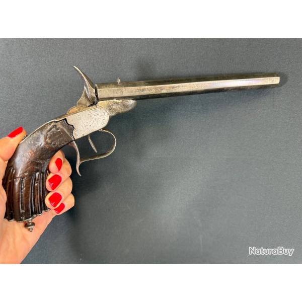 Pistolet de salon Courard calibre 22 short