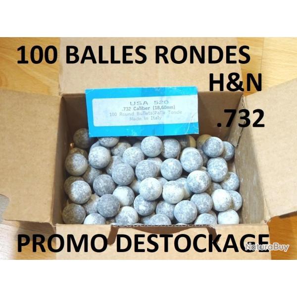 100 balles rondes calibre 75 H&N USA 520 732  19.00 !!!! poudre noire - VENDU PAR JEPERCUTE (SI384)