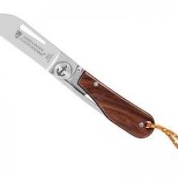 Couteau LONDON Claude DOZORME  lame pied de mouton acier X50CrMoV15 manche habillage vallernia