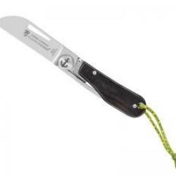 Couteau LONDON Claude DOZORME  lame pied de mouton acier X50CrMoV15 manche habillage ébène