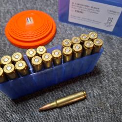 Cartouches 30-284 W - Balles blindées à tête pointue / FMJ / 150 g, 9,7g - Neuve !