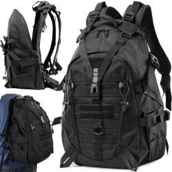 Sac à dos Tactique d'urgence en tissus 800D Oxford Noir 30 Litres