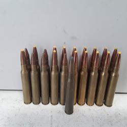 Lot de 21 balles diverses cal.7x64