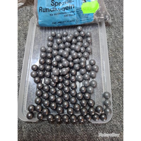 Balles rondes HN (~220) - .440- (11,15mm)