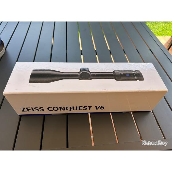Lunette ZEISS CONQUEST V6 ASV 2x12x50RET 60 poids 655gr diamtre de fixation 30 mm