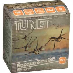 Cartouches Tunet Epoque Zinc 26g BJ Plomb n°5 - Cal.16 x2 boites