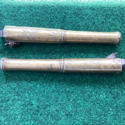 Paire de canon de marine pistolet Tivet Cadet