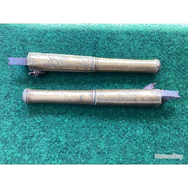 Paire de canon de marine pistolet Tivet Cadet