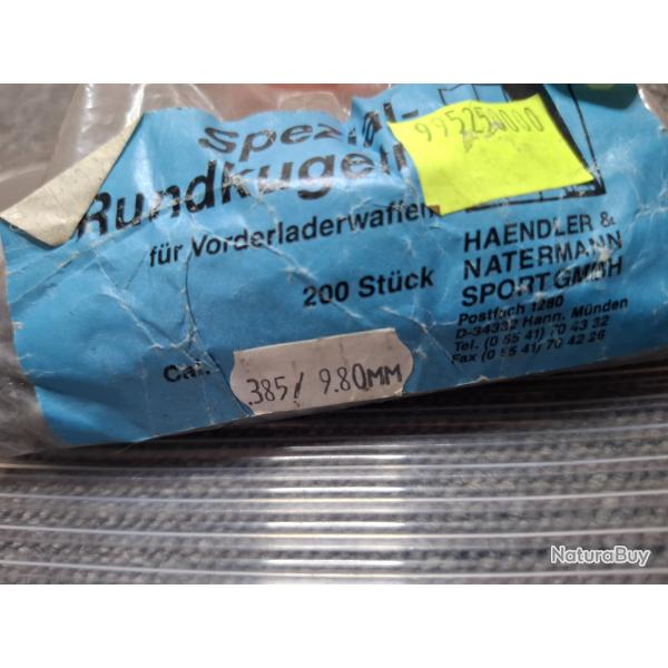 Balles rondes HN (~150) - .385- (9,80mm)