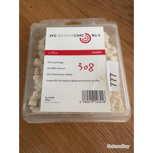 Tampons de nettoyage VFG 7,5 MM ( Cal 308 )