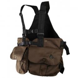 Gilet de chasse harnais Somlys multipoches Marron - Marron