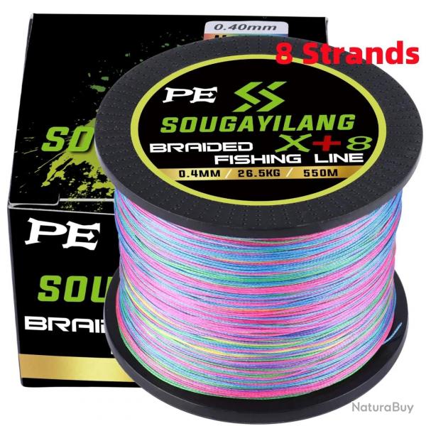 tresses 12 brins/8 brins/4 brins ligne de pche 550M 350M 150M voir photo 8 strand Multicolor 350M 0